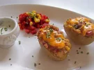 Mexikanische Ofenkartoffeln mit Dip - Rezept