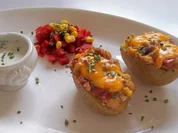 Mexikanische Ofenkartoffeln mit Dip - Rezept