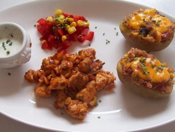 Mexikanische Ofenkartoffeln mit Dip - Rezept - Bild Nr. 9