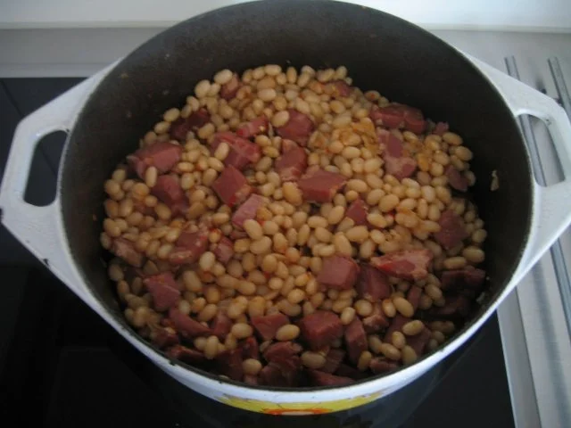 Rezept: Weisse Bohnen mit Rippli (Kassler) Bild Nr. 2 Weisse Bohnen mit Rippli (Kassler) - Rezept - Bild Nr. 2