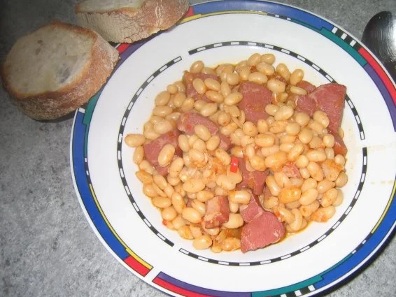 Rezept: Weisse Bohnen mit Rippli (Kassler) Bild Nr. 3 Weisse Bohnen mit Rippli (Kassler) - Rezept - Bild Nr. 3
