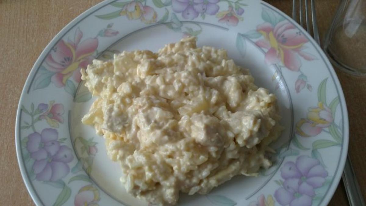 Curry-Reis-Salat mit Hähnchen - Rezept