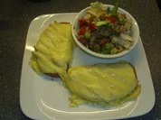 Rezept: Überbackenes Spargel-Schinkenbrot Überbackenes Spargel-Schinkenbrot - Rezept