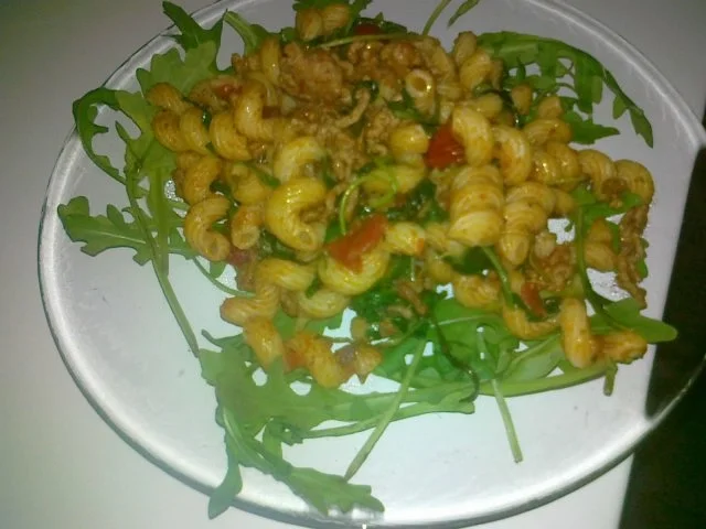 Rezept: Nudelpfanne mit Hack- und Rauke .... Bild Nr. 10 Nudelpfanne mit Hack- und Rauke .... - Rezept - Bild Nr. 10