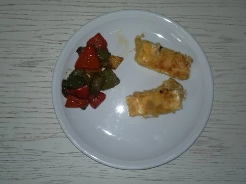 Panierter Fetakäse mit Paprikagemüse - Rezept - Bild Nr. 2