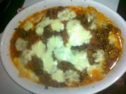 Schnitzel Bolognese mit Nudeln aus dem Ofen  --  Schnell und Lecker - Rezept