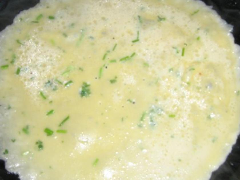 Schweinelendchen mit Kräuterflädle und Spargel - einfach - 104 kcal/100g