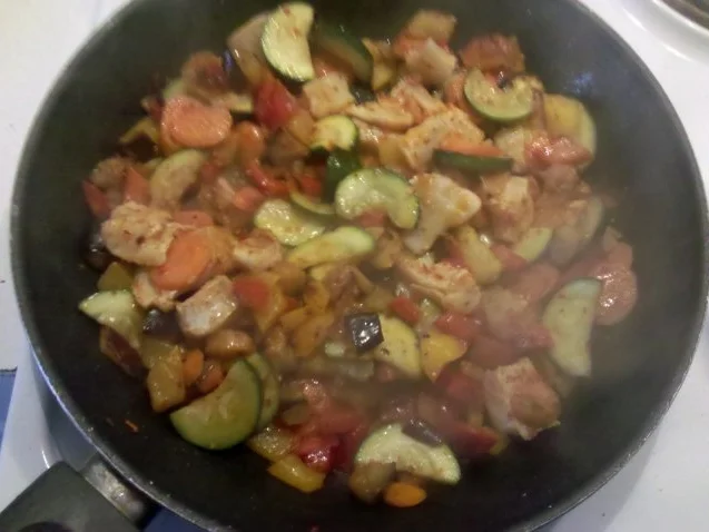 Rezept: Fisch: Fischpfanne mit Grünkern Bild Nr. 8 Fisch: Fischpfanne mit Grünkern - Rezept - Bild Nr. 8