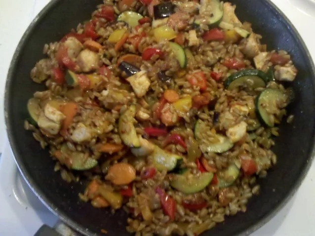 Rezept: Fisch: Fischpfanne mit Grünkern Bild Nr. 9 Fisch: Fischpfanne mit Grünkern - Rezept - Bild Nr. 9