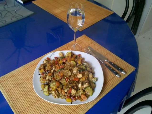 Rezept: Fisch: Fischpfanne mit Grünkern Bild Nr. 12 Fisch: Fischpfanne mit Grünkern - Rezept - Bild Nr. 12