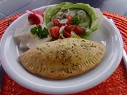 Gefüllte Teigtaschen vom Grill - Rezept