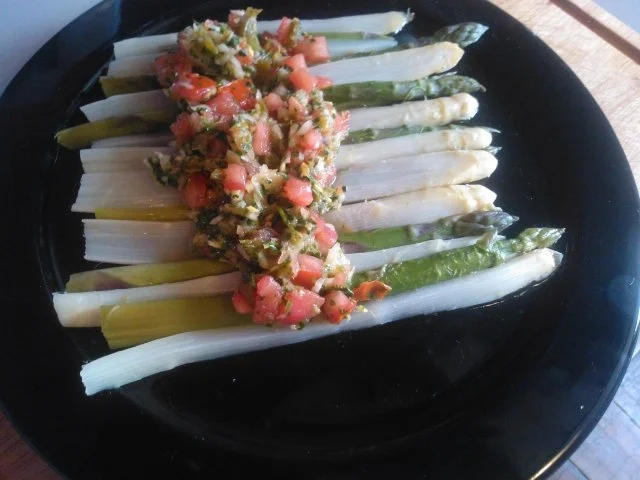 Spargel-Carpaccio mit Jalapeno-Salsa (Feuer pur) - Rezept - Bild Nr. 4