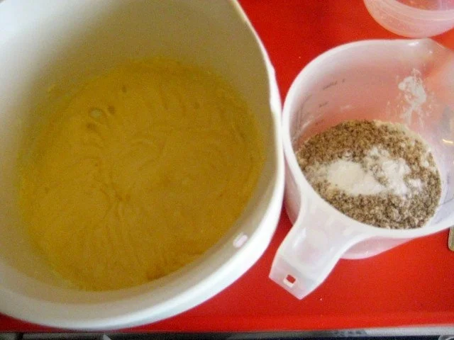 Rezept: ** Rez. 250 ** Rhabarberkuchen mit Schmandguss Bild Nr. 5 ** Rez. 250 ** Rhabarberkuchen mit Schmandguss - Rezept - Bild Nr. 5