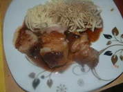 Rezept: Krustenbraten an Balsamico-Waldfruchtsauce Krustenbraten an Balsamico-Waldfruchtsauce - Rezept