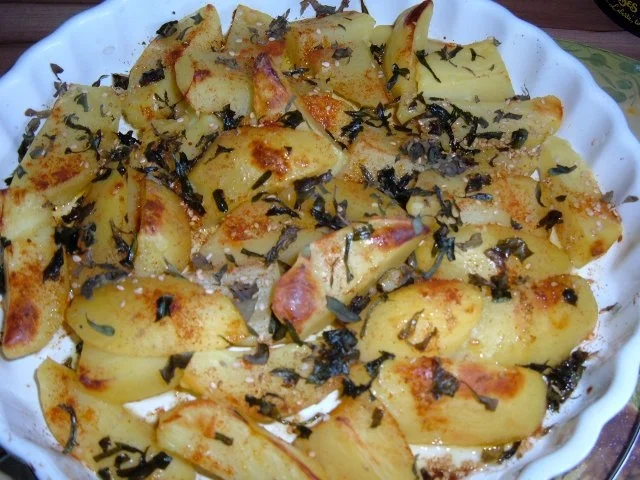 Beilagen :Kartoffeln überbacken...mit Kräutern aus dem Garten - Rezept - Bild Nr. 5