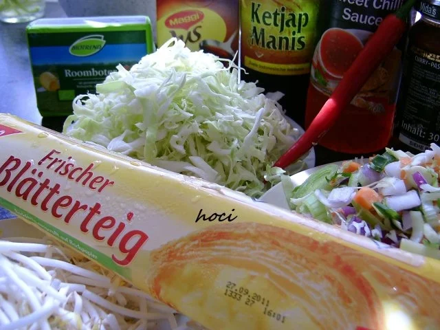 Rezept: Candlelightdinner zw. " HARAKIRI - Fleisch " & Blätterteigbällchen gefüllt mit Wokgemüse Bild Nr. 2 Candlelightdinner zw. " HARAKIRI - Fleisch " & Blätterteigbällchen gefüllt mit Wokgemüse - Rezept - Bild Nr. 2