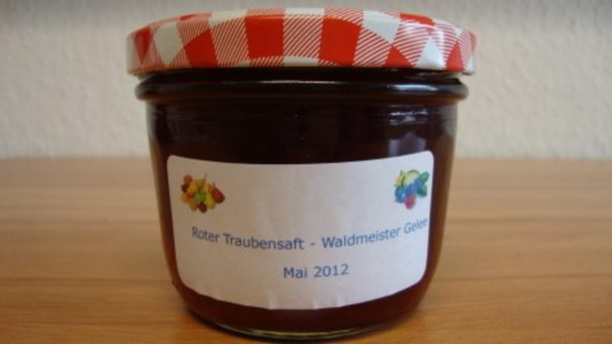Rote Trauben-Waldmeister Gelee - Rezept