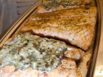 Rezept: Lachs mit Mantel Lachs mit Mantel - Rezept