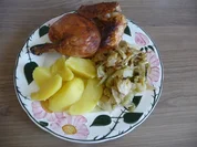 Geflügel : Grillhähnchen mit Rosmarin aus der Auflaufform - Rezept