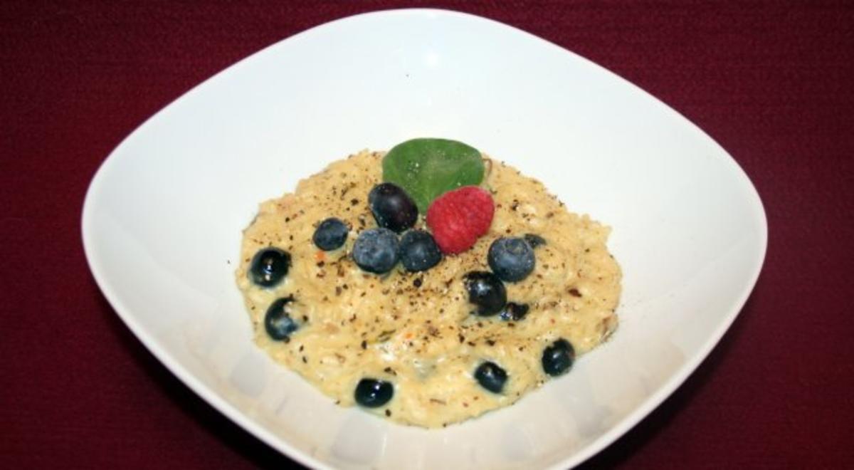 Bilder für Steinpilzrisotto mit Blaubeeren - Rezept