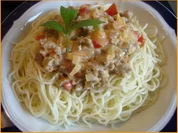 Capellini mit Mettsauce - Rezept