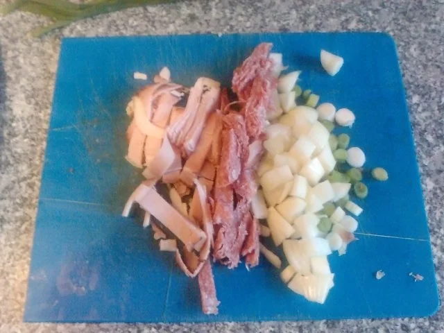 Rezept: Pasta Mista Quattro Stagioni oder Pizza zum Löffel - Gabeln Bild Nr. 3 Pasta Mista Quattro Stagioni oder Pizza zum Löffel - Gabeln - Rezept - Bild Nr. 3