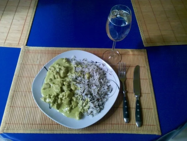 Geflügel: Green-Curry-Sahnegeschnetzeltes mit Wildreis - Rezept - Bild Nr. 7