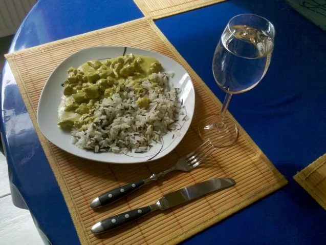 Geflügel: Green-Curry-Sahnegeschnetzeltes mit Wildreis - Rezept - Bild Nr. 8