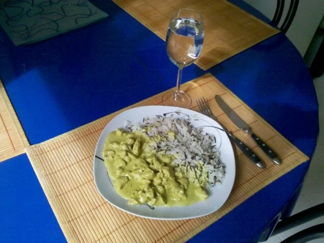 Geflügel: Green-Curry-Sahnegeschnetzeltes mit Wildreis - Rezept - Bild Nr. 9