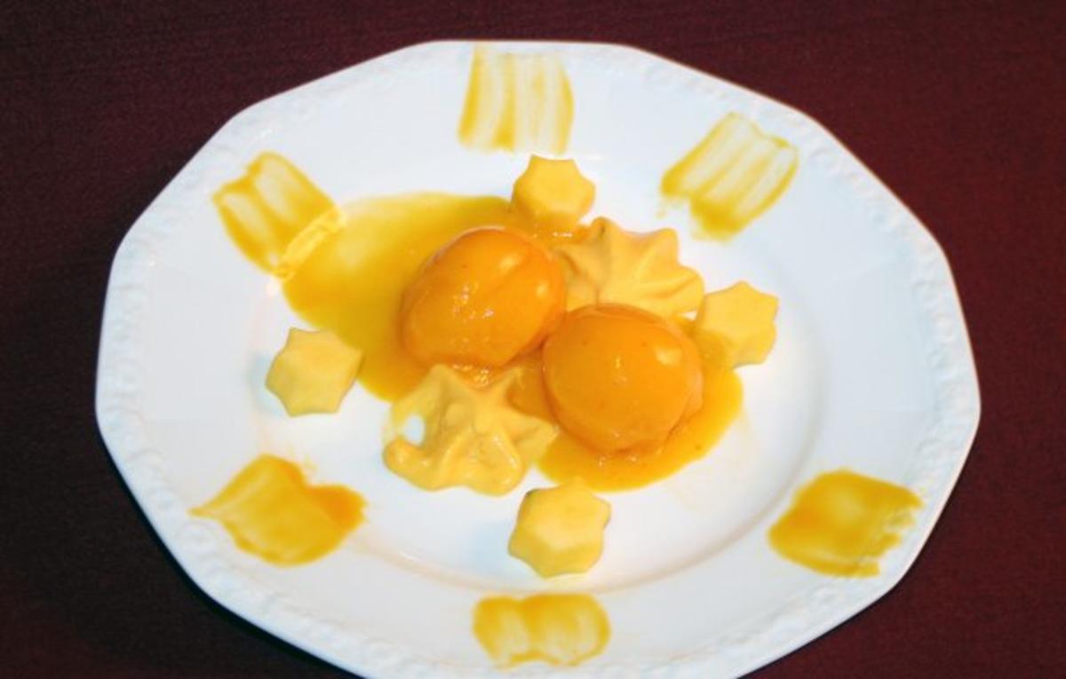 Bilder für Mango-Chili-Sorbet mit Mango-Espuma - Rezept