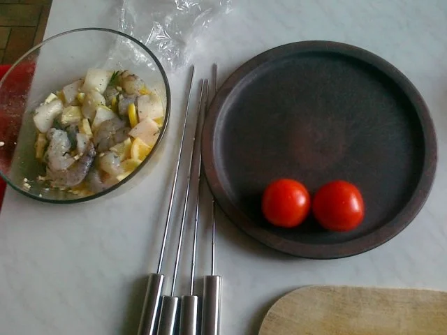 Riesen Garnelen - Spieße mit Heilbutt.... ...Frisch aus dem Meer und direkt auf den Grill - Rezept - Bild Nr. 14