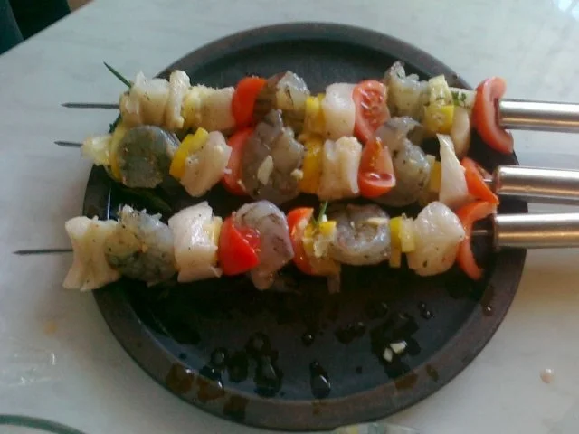 Riesen Garnelen - Spieße mit Heilbutt.... ...Frisch aus dem Meer und direkt auf den Grill - Rezept - Bild Nr. 15