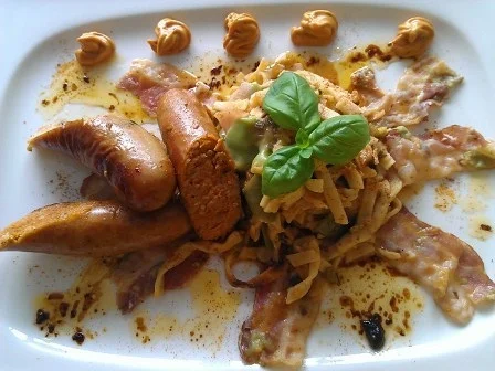 Bratwurst mit Nudelpfanne à la Biggi - Rezept - Bild Nr. 16