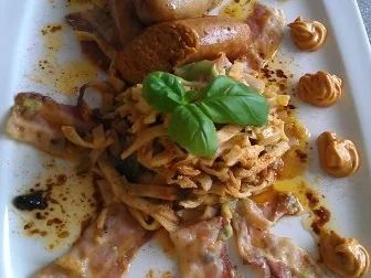 Bratwurst mit Nudelpfanne à la Biggi - Rezept - Bild Nr. 17