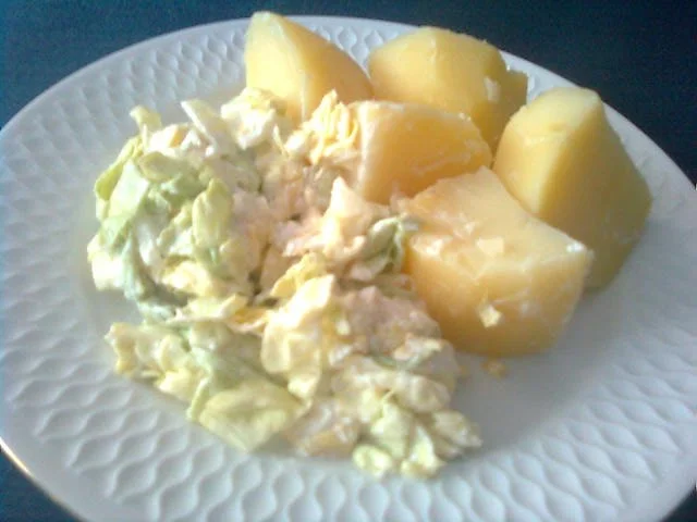 einfacher Kopfsalat mit Beilage - Rezept - Bild Nr. 2