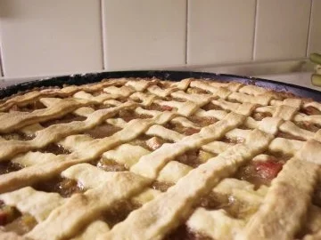 Rezept: Rhabarber-Pie Bild Nr. 2 Rhabarber-Pie - Rezept - Bild Nr. 2