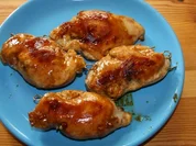 Gefüllte Hähnchenbrust in Teriyaki - Honig Marinade - Rezept