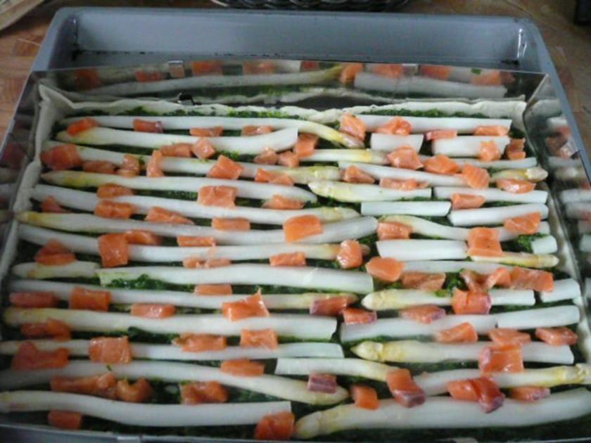 TARTE /QUICHE :Spargel Lachs Spinat - einfach - von silke7