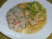 Rezept: Pute mit Perlgraupenrisotto Pute mit Perlgraupenrisotto - Rezept