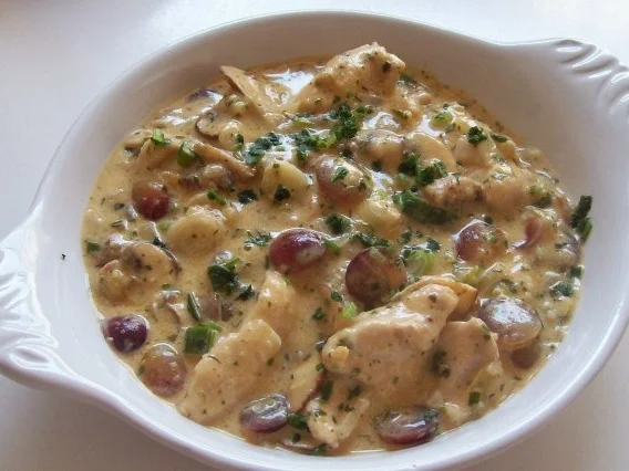 Hähnchengeschnetzeltes in Trauben-Meerrettich-Sahne - Rezept - Bild Nr. 8