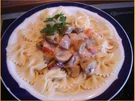 Farfalle mit Champignon-Rahmsauce - Rezept