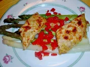 Polenta-Käse-Ecken mit Spargel - Rezept