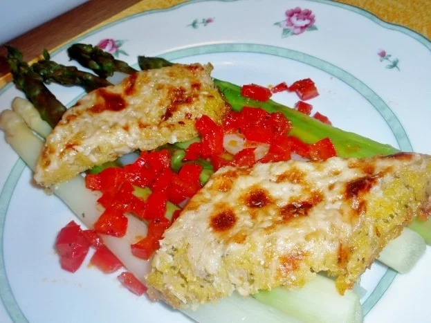 Polenta-Käse-Ecken mit Spargel - Rezept - Bild Nr. 4