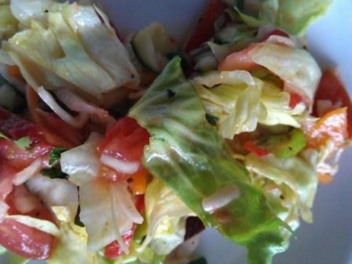 Hähnchenbrust mit frischem Salat und Obst à la Biggi - Rezept - Bild Nr. 12