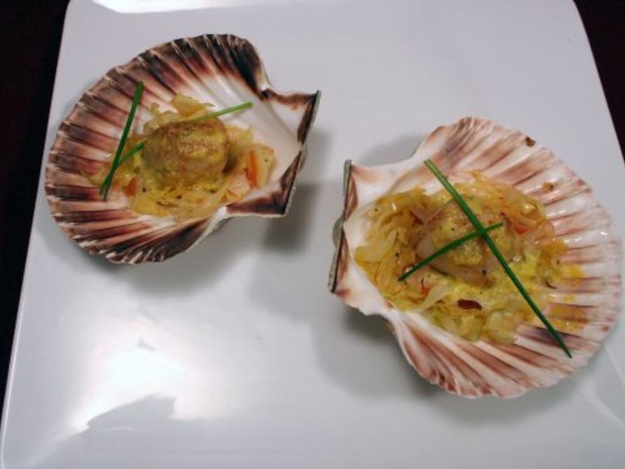 Gratinierte Jakobsmuscheln mit Limetten Hollandaise - von Das perfekte ...