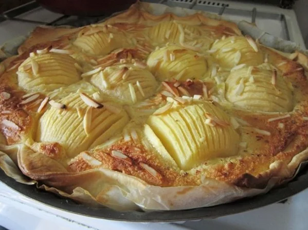 Apfelwähe mit Amaretto - Rezept