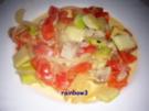 Auflauf: Lachs unter Gemüse versteckt - Rezept