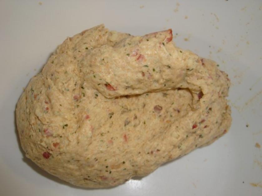Dinkelvollkornbrot mit Schinkenwürfeln &amp; Mozzarella histaminarm ...