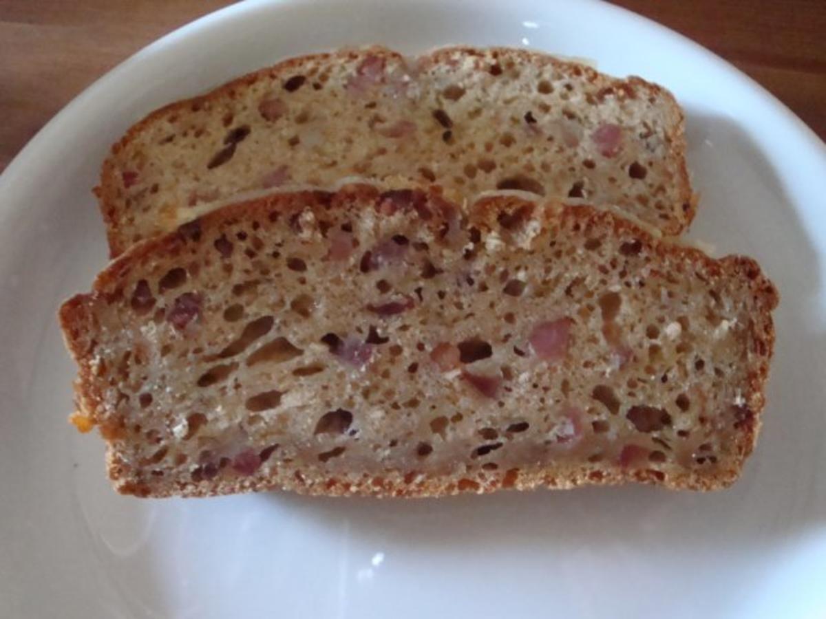 Dinkelvollkornbrot mit Schinkenwürfeln &amp; Mozzarella histaminarm ...