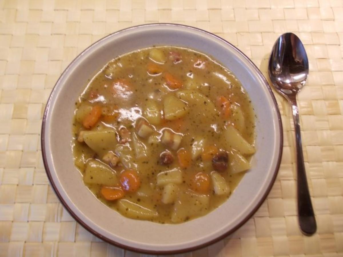 Kartoffel-Karottengemüse mit Dörrfleisch - Rezept - kochbar.de